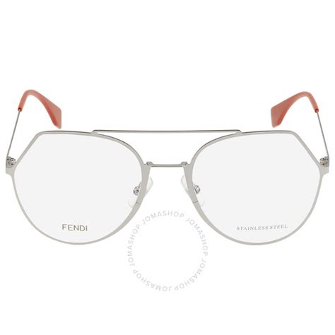 Fendi Demo Geometric Ladies Eyeglasses FF 0329 6LB 53